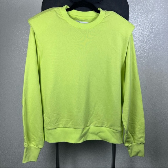 Pistola Lime Green 100% Cotton Crew Neck Sweatshirt Size M - Picture 1 of 7